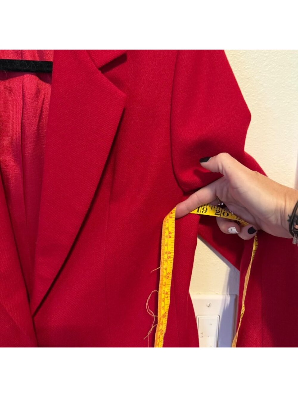 Vintage Petite Dumas Womens Red Blazer Suit Jacket Sz 4 - Picture 5 of 7